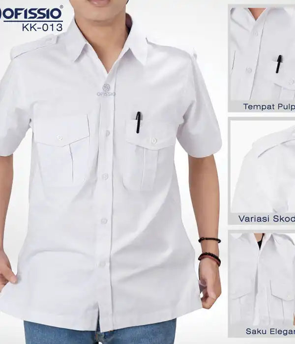 kemeja kerja putih