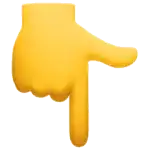 Emoji Tangan Menunjuk Ke Bawah Facebook