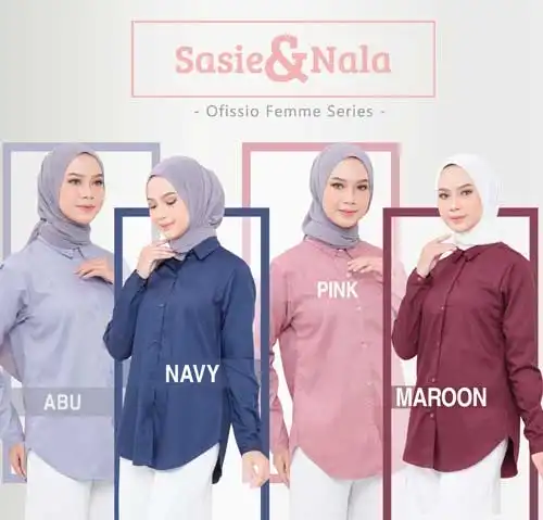 kemeja wanita basic 2