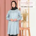 tunik biru silver
