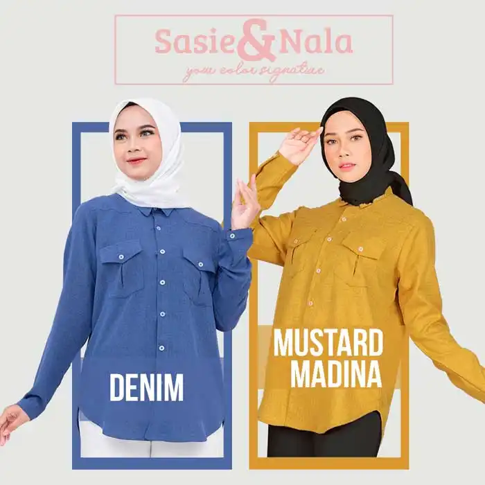 kemeja katun sasienala