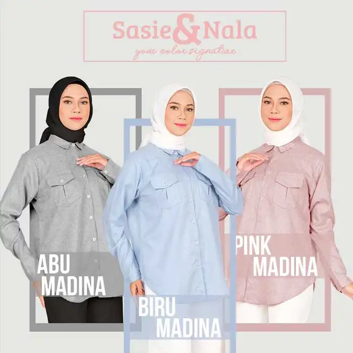 kemeja katun sasienala